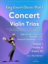 Concert Violin Trios - Book 1 P.O.D cover